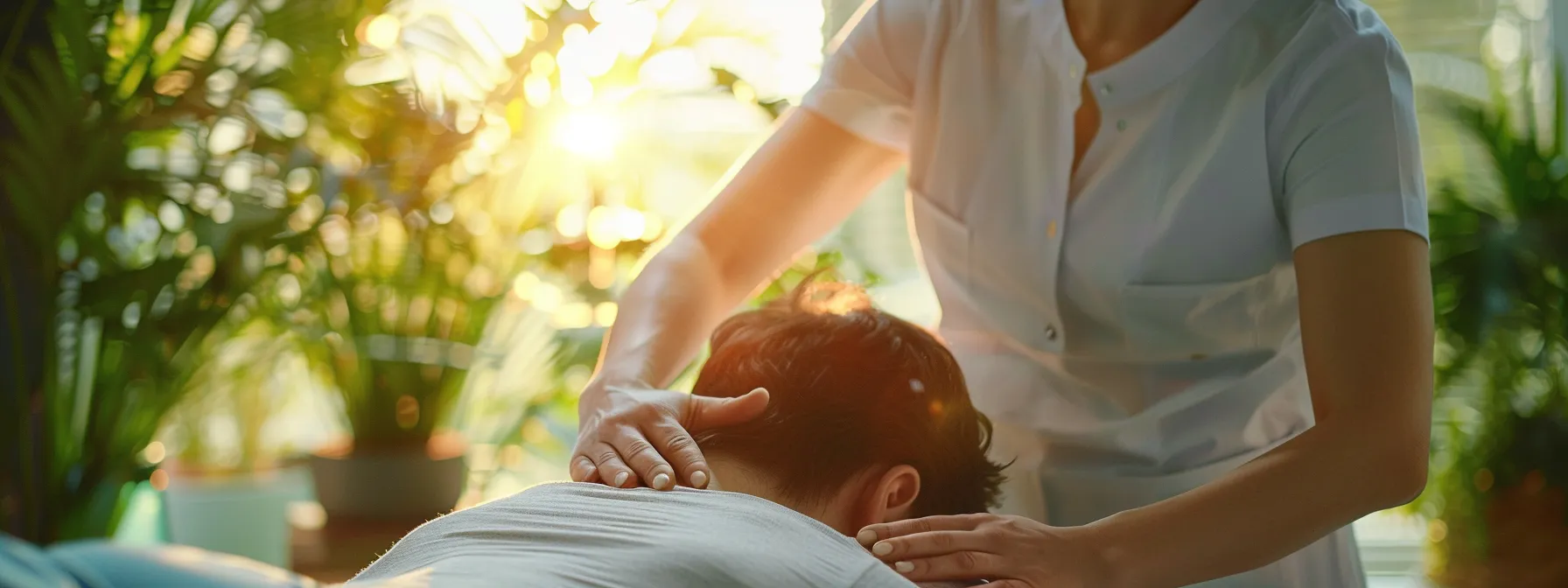 a chiropractor carefully aligns the spine of a patient, promoting overall health and well-being in a serene treatment room.