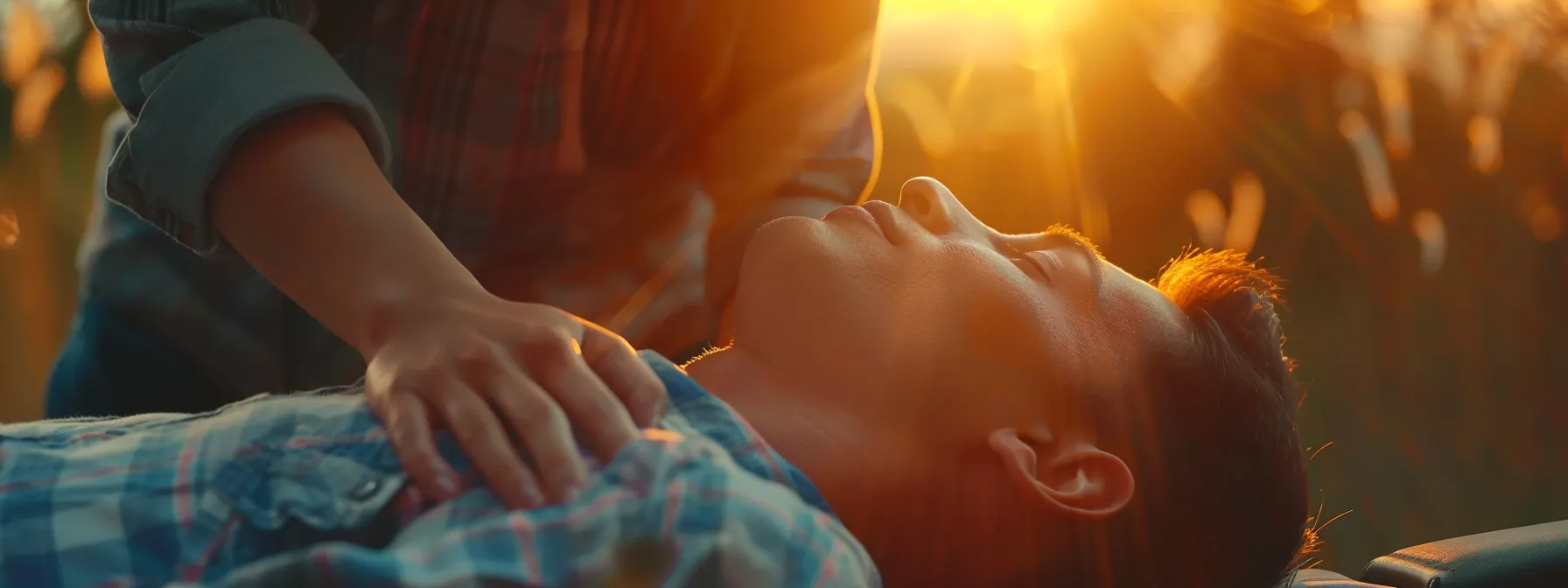 a serene image of a person receiving a chiropractic adjustment, with their spine aligned beautifully to relieve stress and improve overall well-being.