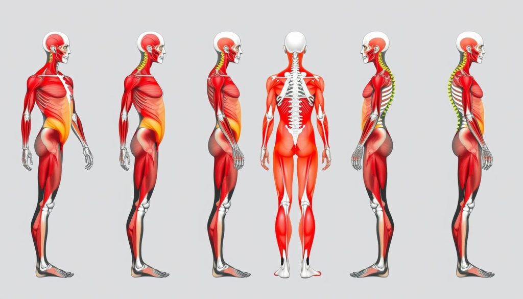 Posture and Muscle Imbalance Illustration