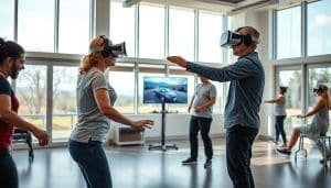 VR rehabilitation exercises for neurological patients