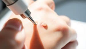 skin lesion cryotherapy