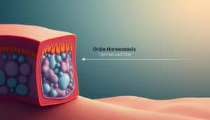 A detailed illustration depicting the tissue homeostasis model. In the foreground, a cross-section of healthy tissue, showcasing the dynamic balance between cellular renewal, matrix production, and tissue remodeling. In the middle ground, a visual representation of the optimal load zone, where tissue is subjected to just the right amount of stress to maintain its structural integrity. In the background, a subtle gradient symbolizing the delicate interplay between under-loading and overloading, highlighting the importance of maintaining the tissue's homeostatic equilibrium. Rendered with a clean, technical aesthetic, using a combination of precise lines, soft gradients, and muted colors to convey the scientific nature of the concept.