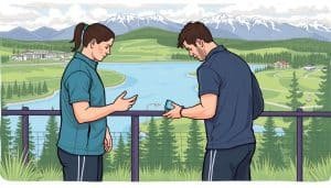 Image of Riverside Sports Therapy's trainers working with athletes in Calgary.