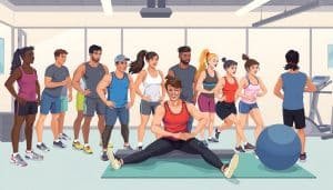 Image of a diverse group of athletes receiving sports therapy