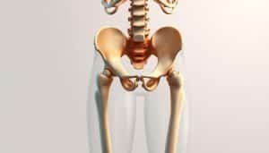 A detailed anatomical illustration showcasing the biomechanics of pelvic alignment. The image depicts the skeletal structure of the pelvis, including the ilium, ischium, and pubis, as well as the surrounding musculature. Rendered in a clean, technical style with muted colors, the illustration highlights the intricate interplay of these components and how they influence athletic performance. The perspective is a mid-section view, allowing for a clear understanding of the pelvic structure and its dynamic relationship with the core and lower limbs. Subtle lighting from the side creates depth and emphasizes the three-dimensional nature of the anatomy. The overall mood is informative and educational, conveying the importance of pelvic alignment in optimizing athletic potential.